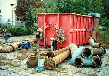 Grundwassersenkung: Absatzbecken