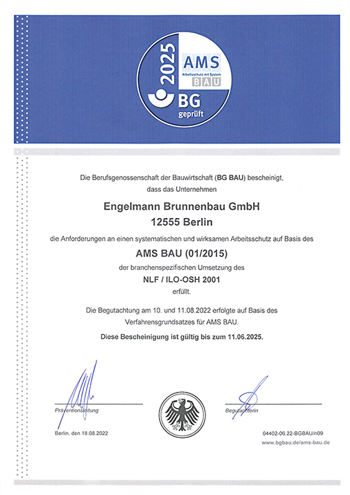 Zertifikat AMS-Bau